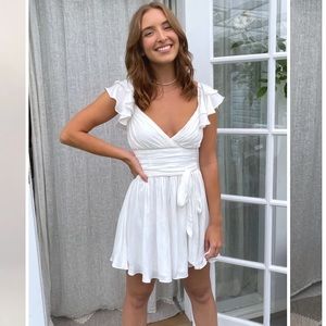 HER Empire| Annabelle Dress in White